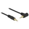 Delock - Audiokabel - mini-phone stereo 3.5 mm männlich zu mini-phone stereo 3.5 mm männlich - 3 m - Schwarz - gewinkelter Stecker