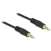 Delock - Audiokabel - mini-phone stereo 3.5 mm männlich zu mini-phone stereo 3.5 mm männlich - 1 m - Schwarz