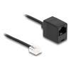 Delock Telefonkabel RJ11 Stecker zu RJ45 Buchse schwarz 10 m