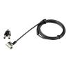 StarTech.com Laptopschloss mit 2m Kabel (mit Schlüssel, für K-Slot, Nano, Wedge Slot, Stahlkabel, Push-to-Lock Taste, Kabelschloss) - Sicherheitskabelschloss - 2.03 m - TAA-konform