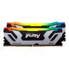 Kingston FURY Renegade RGB - DDR5 - Kit - 48 GB: 2 x 24 GB - DIMM 288-PIN - 4200 MT / s / PC5-67200 - CL40 - 1.45 V - ungepuffert - on-die ECC - schwarz & silber