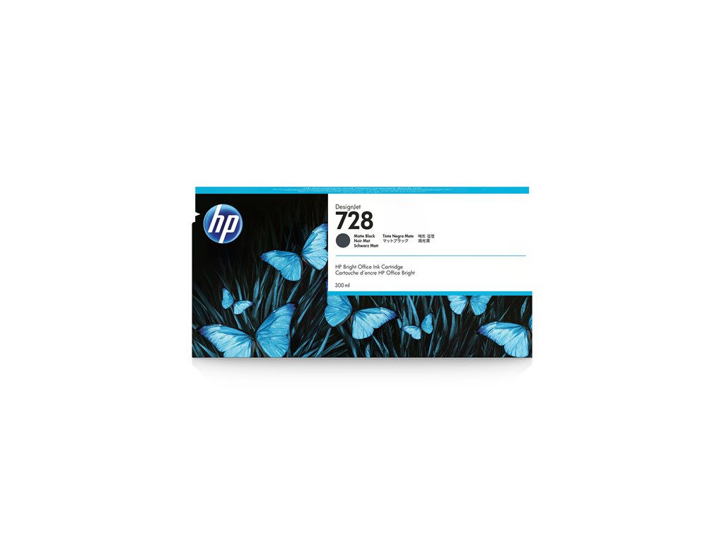 HP 728 - 300 ml - mattschwarz - original - DesignJet - Tintenpatrone - für DesignJet T730, T830