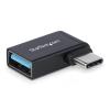 StarTech.com Right Angled USB-C to USB-A Adapter, USB 5Gbps, Compact USB-C Male to USB-A Female Adapter, Metal Housing, M / F - USB-Adapter - 24 pin USB-C (M) rechtwinklig zu USB (W) - USB 3.2 Gen 1 - 5 V - 3 A - Passiv, up to 5 Gbps data transfer rate