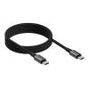 Vision Techconnect - USB-Kabel - USB-C (M) zu USB-C (M) - USB 3.2 - 5 A - 1 m - magnetisch - Schwarz