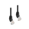 Delock RJ45 Netzwerkkabel Cat.6A S / FTP 45 Grad nach oben gewinkelt 3 m schwarz