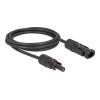 Delock DL4 Solar Kabel 4 mm² Stecker zu Buchse 2 m schwarz