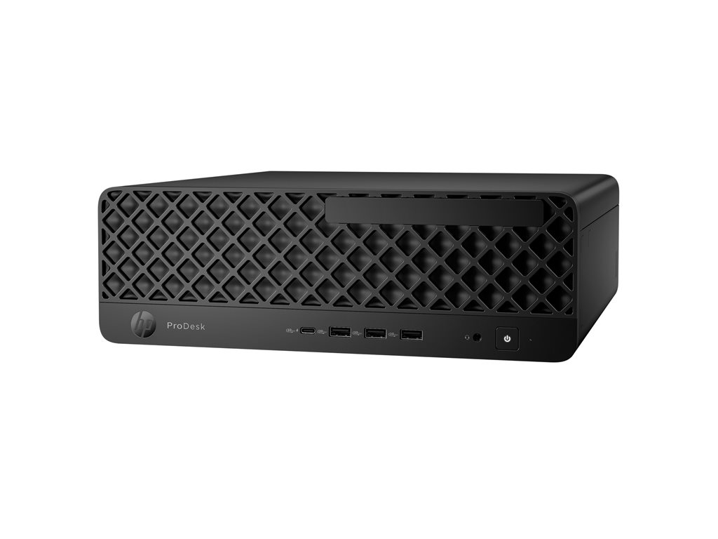 HP ProDesk 4 G1i AI - SFF - Core Ultra 7 265 / 2.4 GHz - RAM 16 GB - SSD 512 GB - NVMe - Intel Graphics - 1GbE - Win 11 Pro - Monitor: keiner - Tastatur: Deutsch - tiefschwarz - Smart Buy