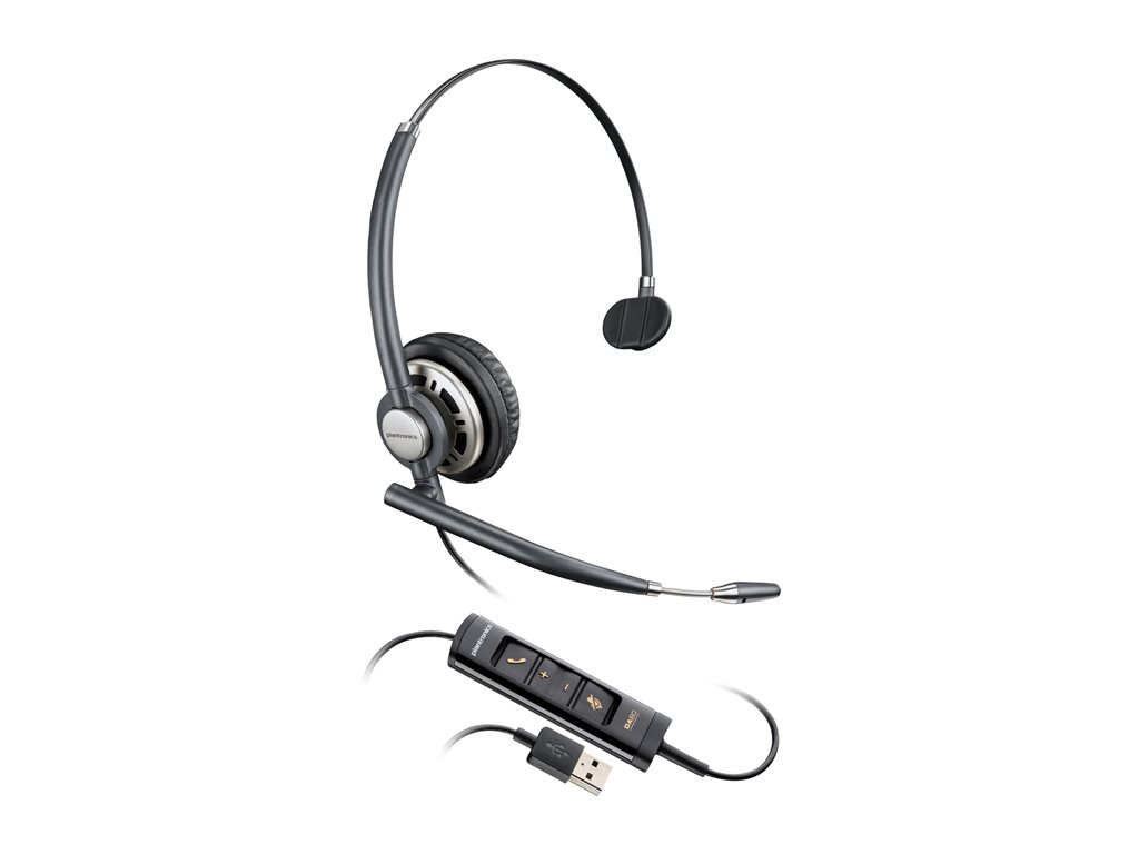 HP Poly EncorePro HW715 - EncorePro 700 Series - Headset - On-Ear - kabelgebunden - USB-A - Schwarz