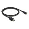 Delock Koaxiales High Speed HDMI Kabel HDMI Stecker zu Micro HDMI Stecker 8K 60 Hz 1 m