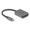 Delock - Kartenleser (microSD, SD) - USB-C