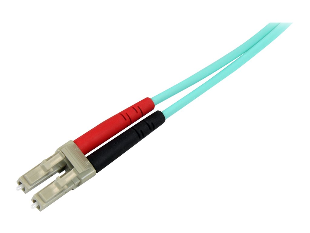 StarTech.com 1 m LC auf LC OM4 Multimode Glasfaserkabel, LWL Patchkabel - Netzwerkkabel - LC Multi-Mode (M) zu LC Multi-Mode (M) - 1 m - 1 m - Glasfaser - Duplex - 50 / 125 Mikrometer - OM4 - Aquamarin