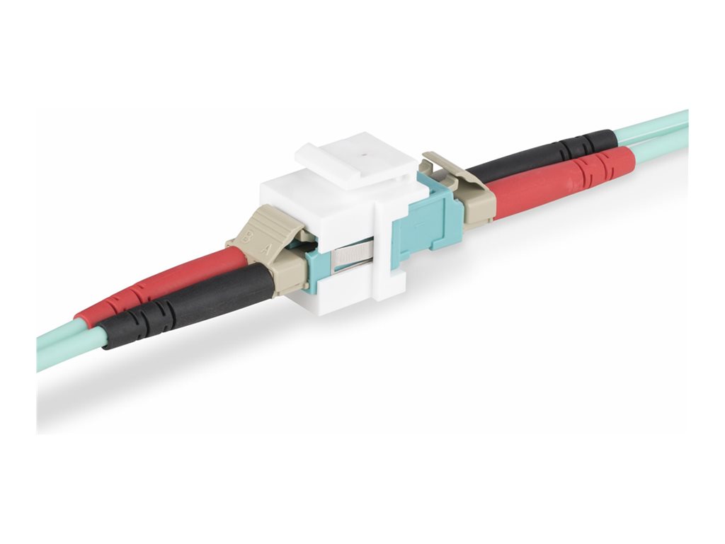 StarTech.com LC to LC Coupler, LC Fiber Coupler, LC / UPC Keystone Jack, Fiber Optic LC Keystone Coupler for Patch Panel - LC to LC Duplex (DMFKSLCLCCOUPLER) - Netzwerkkoppler - LC Single-Mode / LC Multi-Mode (W) zu LC Single-Mode / LC Multi-Mode (W) -