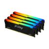 Kingston FURY Beast RGB - DDR4 - Kit - 128 GB: 4 x 32 GB - DIMM 288-PIN - 1333 MHz - CL16 - 1.2 V - ungepuffert - on-die ECC - Schwarz