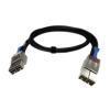 QNAP CAB-PCIE10M-8644-8X - Externes SAS-Kabel - 36 pin 8 x SFF-8644 (M) zu 36 pin 8 x SFF-8644 (M) - 1 m - Schwarz