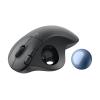 Logitech Ergo Series ERGO M575S - Trackball - ergonomisch - optisch - 5 Tasten - kabellos - Bluetooth, 2.4 GHz - Logitech Logi Bolt USB-Receiver - Graphite