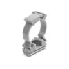 Delock - Kabel Kabelkanalhalter - with locking clip, screw-on for 25 mm cable protection sleeve - Grau (Packung mit 100)