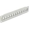 Delock - Patch Panel - Grau - 1U - 25.4 cm (10") - 12 Ports