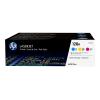 HP 128A CYM Tri-Pack LaserJet Toner Cart