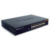 Switch / D-Link DES-1016D / E / unmanaged / 16x 10 / 100TX / Auto-Uplink MDI-II / -X / inkl. 19" Kit / int. Netzteil / 1HE / lüfterlos