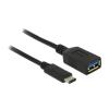 Delock - USB-Adapter - USB Typ A (W) zu 24 pin USB-C (M) - USB 3.1 - 15 cm - Schwarz