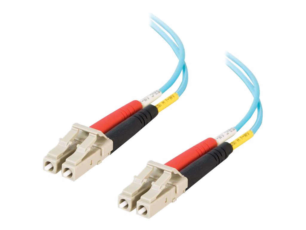 C2G LC-LC 10Gb 50 / 125 OM3 Duplex Multimode PVC Fiber Optic Cable (LSZH) - Netzwerkkabel - LC Multi-Mode (M) zu LC Multi-Mode (M) - 20 m - 20 m - Glasfaser - Duplex - 50 / 125 Mikrometer - OM3 - halogenfrei - Aquamarin
