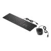 HP Pavilion 400 - Tastatur-und-Maus-Set - USB - Deutsch - Jet Black