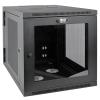 Eaton Tripp Lite Series 12U Wall Mount Rack Enclosure Hinged 33" Depth w Acrylic Window - Schrank Netzwerkschrank - geeignet für Wandmontage - Schwarz - 12U