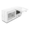 Delock - Easy 45 - socket-outlet housing - surface-mounted housing, IP55, waterproof - 6 Module - Grau