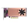 QNAP QM2-2P10G1TB - Speicher-Controller - M.2 - PCIe 3.0 x4 (NVMe) - Low-Profile - PCIe 3.0 x8 - für QNAP TDS-H2489, TNS-H1083X-E2234, H1083X-E2236-16, TS-473, H1677, H2477, TVS-672, h1288