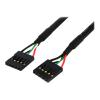 StarTech.com USB 2.0 Kabel Verlängerung intern 5 pol - 1 x IDC (5 pin) Pfostenbuchse auf 1 x IDC (5 pin) Pfostenbuchse Kabellänge 60cm - USB-Kabel - IDC 5-polig (W) zu IDC 5-polig (W) - USB 2.0 - 60.7 cm - Schwarz