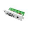 VGA- und Miniklinkenmodul - weibliche 15-polige VGA- und Miniklinkenbuchse für Audio an der Vorderseite - blanke Draht-Phoenix-Anschlüsse auf der Rückseite - geeignet für vorkonfektionierte Vision-Kabel - passt in Techconnect-Umgebungen - Kunststoff