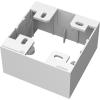 Einzelne Aufputz-UK-Dose - Standard-Aufputzdose (Pattress) 86 x 86 x 45 mm - Kunststoff - weiß