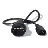 Power Cord IEC 320 C14 auf CEE7 / 7 (Schuko), 10 Amp. / 230 V, 61 cm