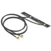 Delock WLAN Twin Antenna - Antenne - 6.16 cm - Wi-Fi - 5 dBi - innen - Schwarz