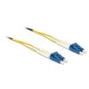 Delock - Netzwerkkabel - LC Single-Modus (M) zu LC Single-Modus (M) - 1 m - Glasfaser - 9 / 125 Mikrometer - OS2 - halogenfrei - Gelb