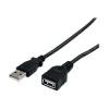 StarTech.com USB 2.0 Verlängerung 90cm - USB-A Verlängerungskabel Stecker auf Buchse - Schwarz - USB-Verlängerungskabel - USB (M) zu USB (W) - USB 2.0 - 91 cm - Schwarz - für P / N: 35FCREADBK3, ICUSB2321F, ICUSB232V2, LTUB1MBK, MSDREADU2OTG, ST4300USB