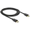 Delock - DisplayPort-Kabel - DisplayPort (M) zu DisplayPort (M) - 2 m - eingerastet - Schwarz