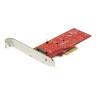 StarTech.com M2 PCIe SSD Adapter - x4 PCIe 3.0 NVMe / AHCI / NGFF / M-Key - Low Profile and Full Profile - SSD PCIe M.2 Adapter (PEX4M2E1) - Schnittstellenadapter - M.2 - Expansion Slot to M.2 - M.2 Card - PCIe x4 - Rot - für P / N: BNDTB10GI, BNDTB210