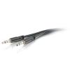C2G Slim 10ft Slim Aux 3.5mm Audio Cable - M / M - Audiokabel - mini-phone stereo 3.5 mm männlich zu mini-phone stereo 3.5 mm männlich - 3.05 m - abgeschirmt - Schwarz