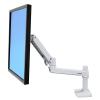 45-490-216 / LX DESK MOUNT, LCD ARM, NO GROMMET MOUNT, BRIGHT WHITE TEXTURE