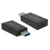 Delock - USB-Adapter - USB Typ A (M) zu 24 pin USB-C (W) - USB 3.1 Gen 2 - Schwarz