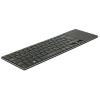 Delock Smart TV - Tastatur - mit Touchpad - kabellos - 2.4 GHz - Deutsch - Schwarz - retail