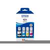 Epson 101 Multipack - 4er-Pack - Schwarz, Gelb, Cyan, Magenta - original - Tintenbehälter - für Epson L4260, L4266, L6190, L6260, L6270, L6276, L6290, EcoTank L14150, L4260, L6270, L6290