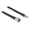 Delock CFD400 LLC400 low loss - Antennenkabel - N-Anschluss (S) zu RP-SMA (S) - 5 m - Koax - Schwarz