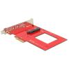 Delock PCI Express Card > 1 x internal U.2 NVMe - Speicher-Controller - 2.5" (6.4 cm) - Ultra M.2 Card - PCIe 3.0 x4