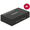 Delock HDMI UHD Splitter 1 x HDMI in > 2 x HDMI out 4K - Video- / Audio-Splitter - 2 x HDMI - Desktop