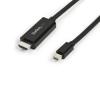 StarTech.com Mini DisplayPort auf HDMI Adapterkabel - Mini DP zu HDMI Adapter Kabel - 3m - Ultra HD 4K 30Hz - Schwarz - Adapterkabel - Mini DisplayPort männlich zu HDMI männlich - 3 m - Schwarz - 4K Unterstützung