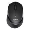 Logitech M330 SILENT PLUS - Maus - 3 Tasten - kabellos - 2.4 GHz - kabelloser Empfänger (USB) - Schwarz