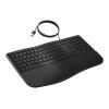 HP 485 Comfort - Tastatur - mehrere Geräte, 23 programmierbare Tasten, 3-Zonen-Layout - full size - USB - QWERTZ - Deutsch - Schwarz