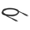 Delock - USB-Kabel - 24 pin USB-C (M) zu 24 pin USB-C (M) - 20 V - 5 A - 1 m - unterstützt Power Delivery 3.0, E-marker - Schwarz